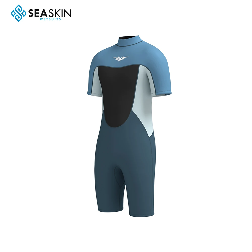 Seaskin factory sale Men 2mm Stretchy Neoprene Shorty Surfing Snorkeling Diving Oem Odm water Sports Wetsuit