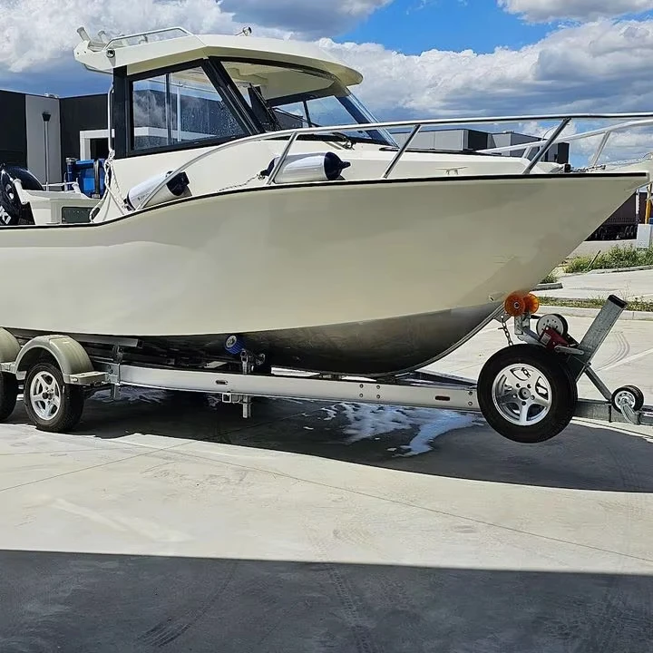 ce Certificate 6meters/21 ft aluminum fishing boats deep-V hull cabin boats high speed yacht for sale with good price
