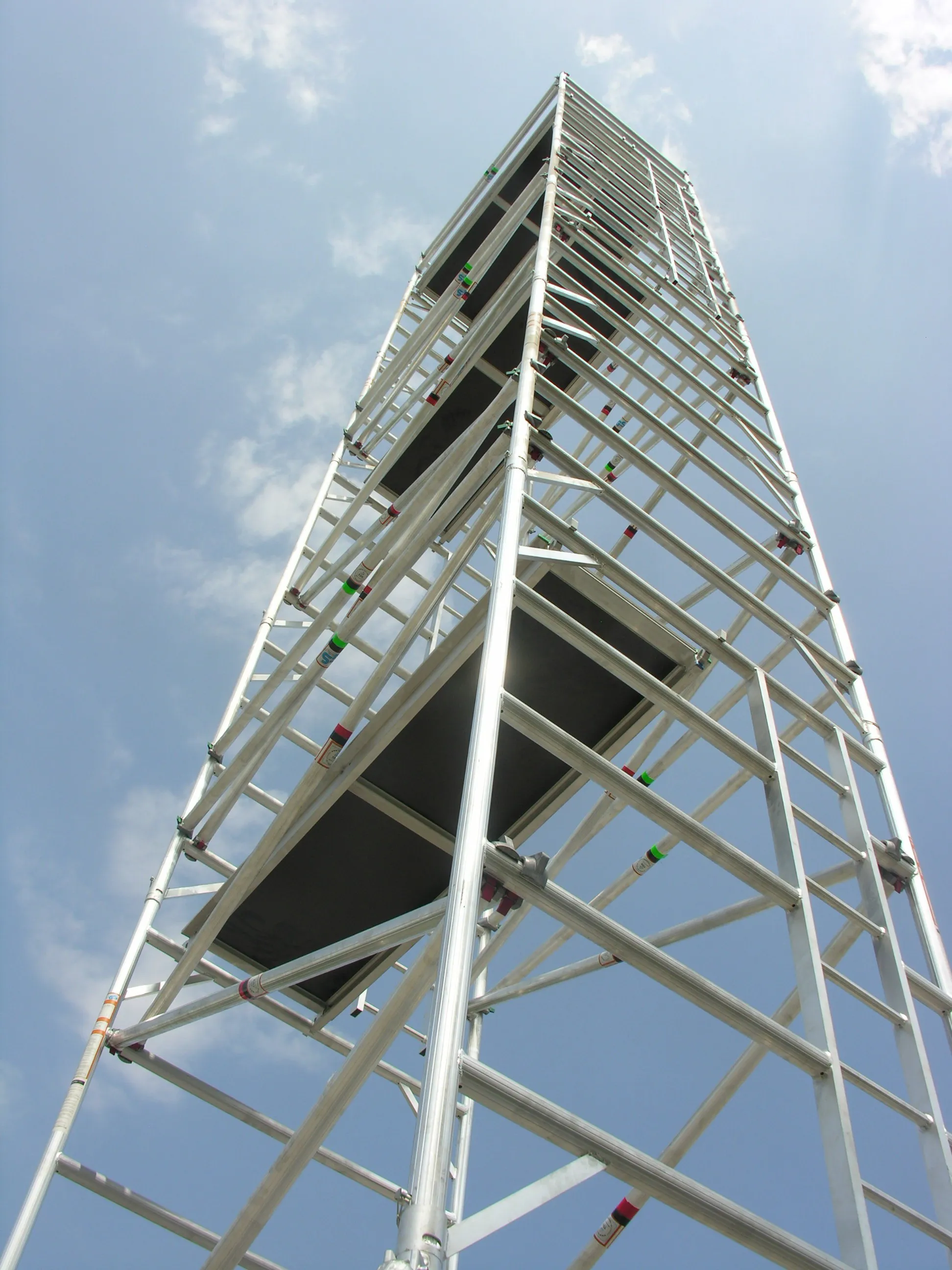 Алюминиевая переносная башня для строительных лесов высотой 10 м