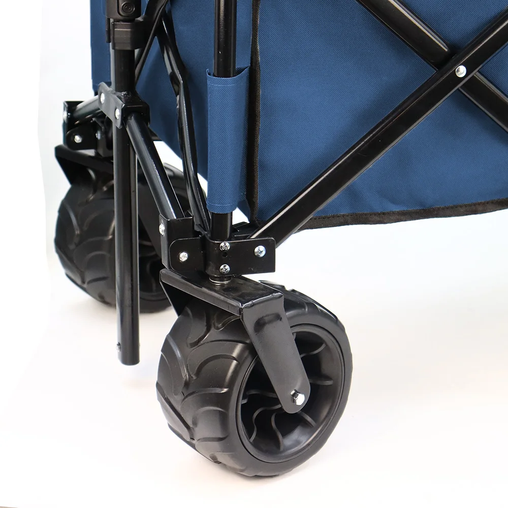 Metal camping wagon waterproof picnic wagon hiking folding wagon