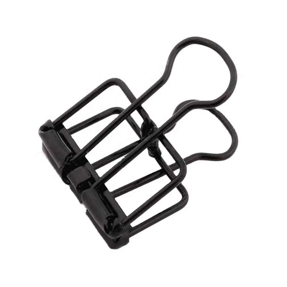 High Quality 93 Black Metal 48mm 32mm 19mm Binder Clip for Decorative Clips Student School Office Supplies