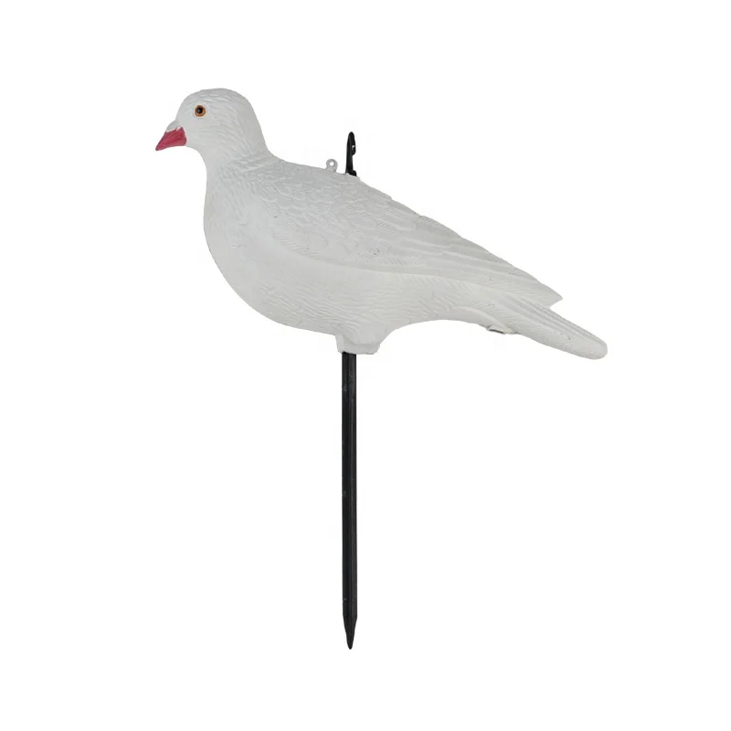 Full Body Plastic Pigeon Decoy With Built In Stake