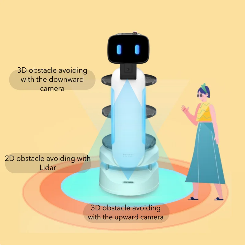 Service Waiter Robot Restaurant Waiter Professional Catering Hotel Factory Intelligent Food Delivery Robot