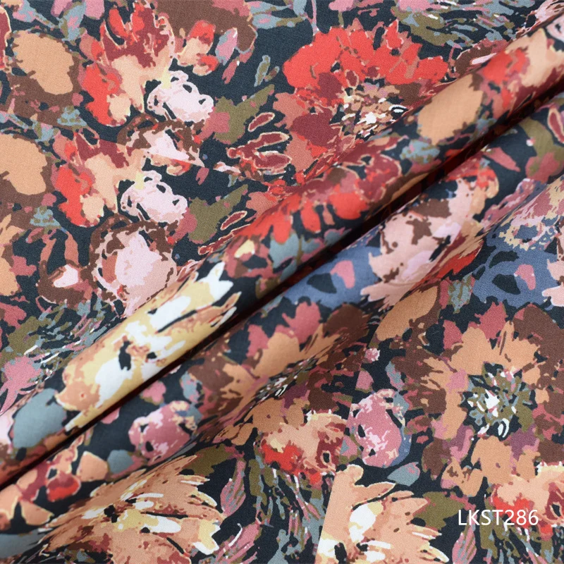 NO moq custom fabric printing great price fast reply popular design cotton printed tissus custom digital printing lawn fabric