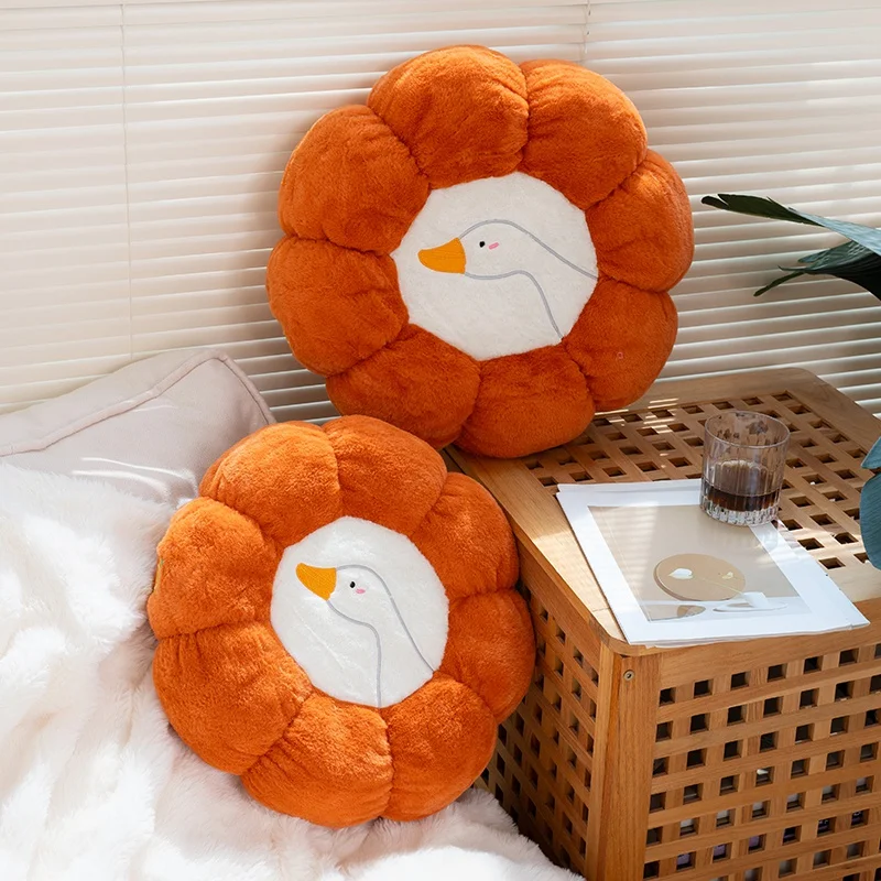 Cartoon futon lazy cushion sofa living room pillow Tatami bay window thickened window large white goose pumpkin seat cushion
