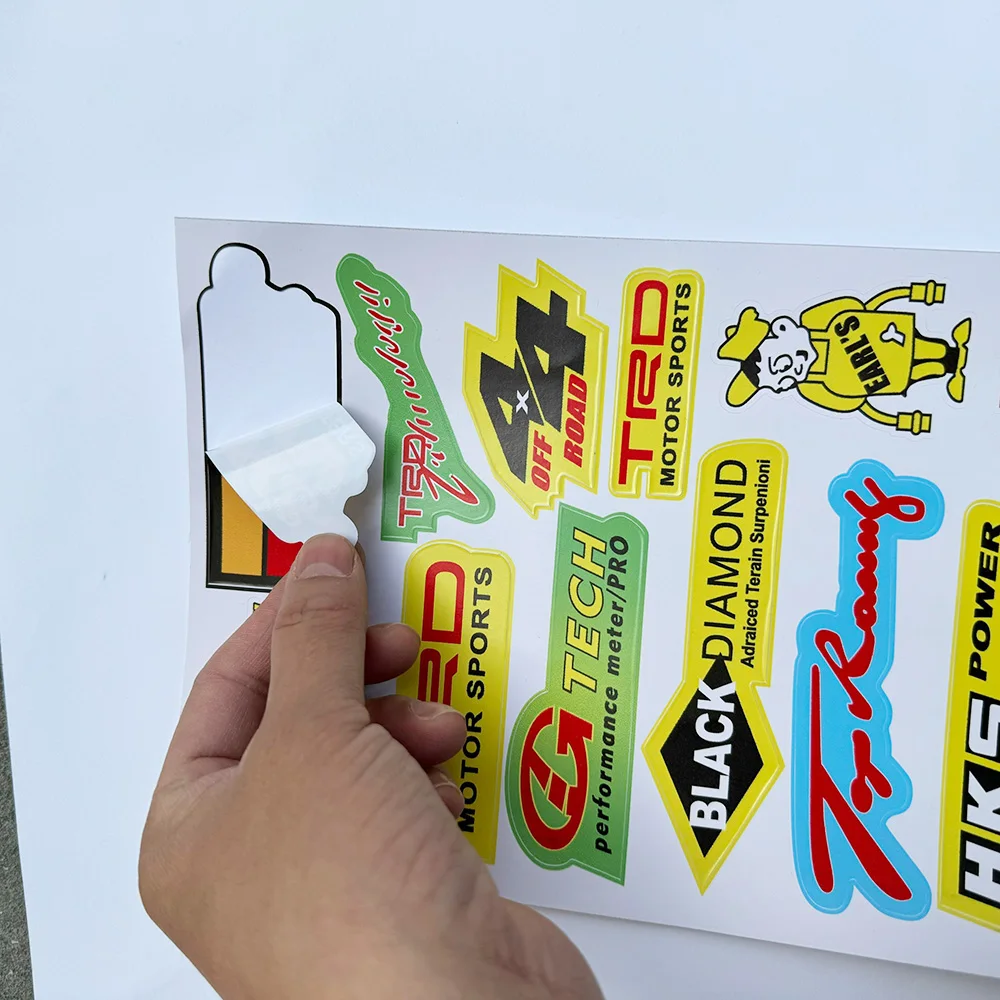 Custom label stickers in sheets waterproof label stickers cut adhesive vinyl sticker label sheet for sale