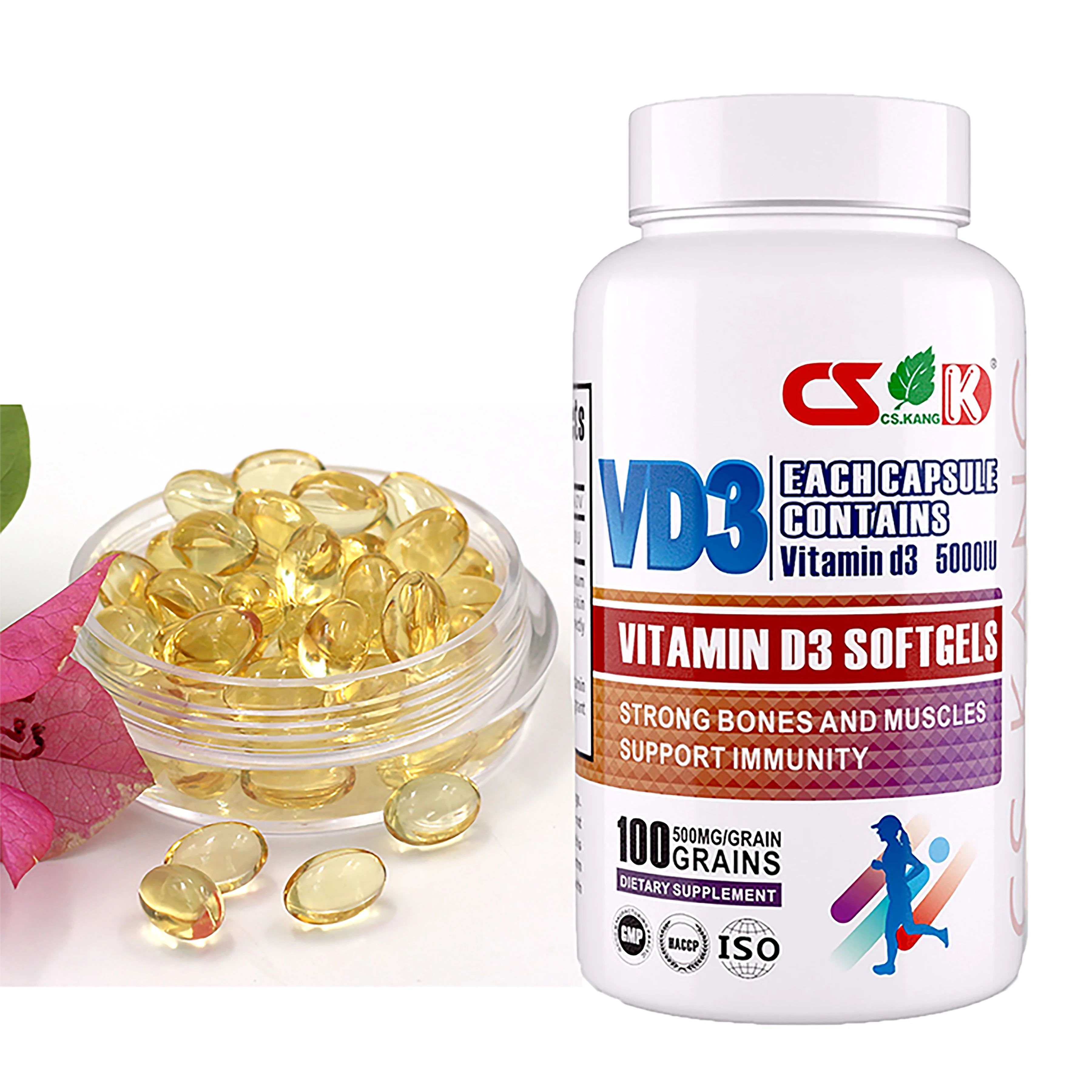 Private Label Vitamin A Softgel Capsules Supplement Vitamin D Fish Oil Capsules