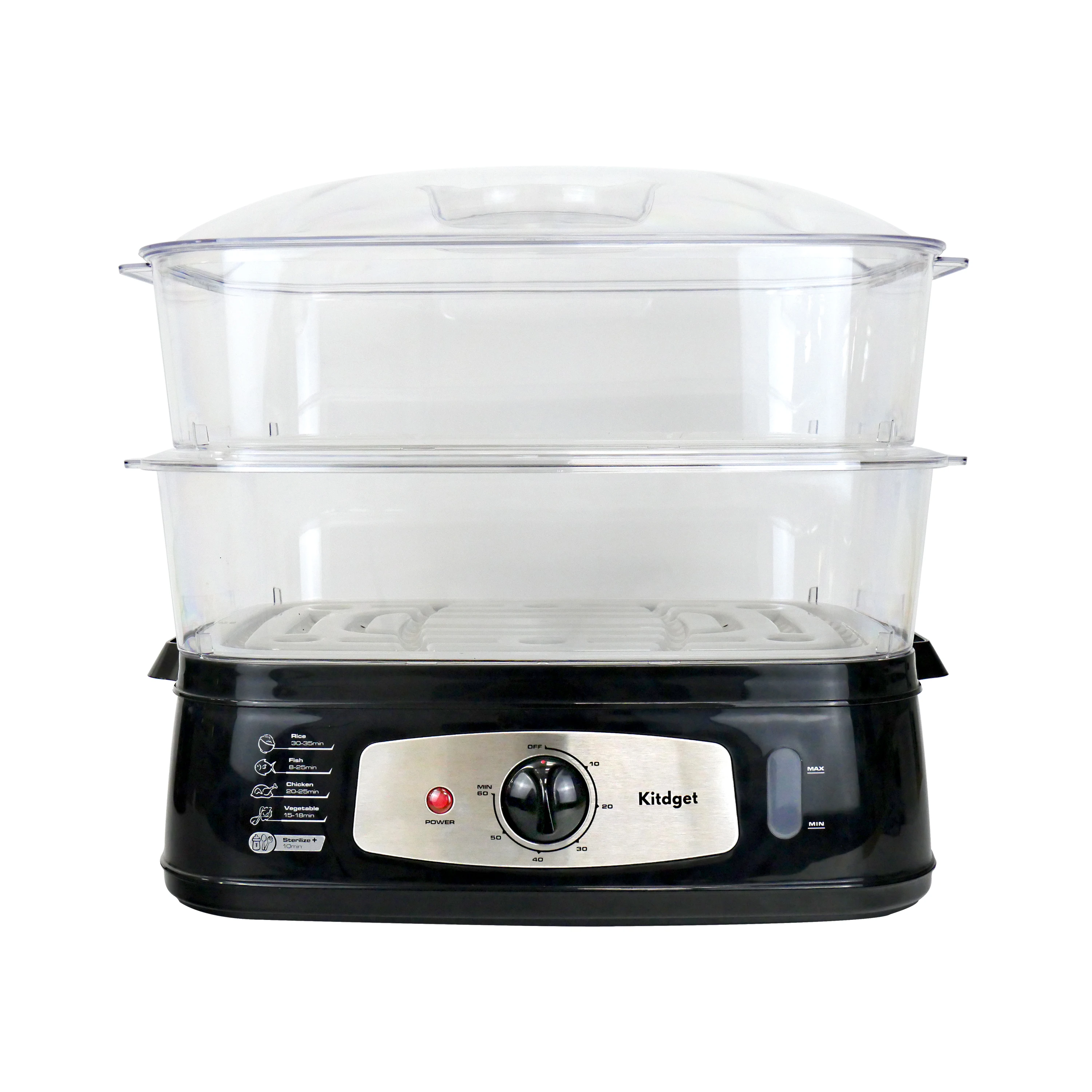 Factory Best Sale stainless steel Electric Food Steamers induction cooker cooker 20L big capacity steamer fish steamer