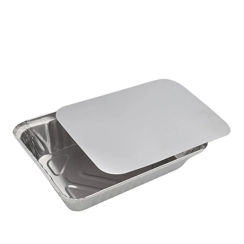 1000 Pcs Aluminium Container Food Tray Supplier with Lid Factory Direct  Takeaway Aluminum Dishes Aluminum Foil Food Lunch Box