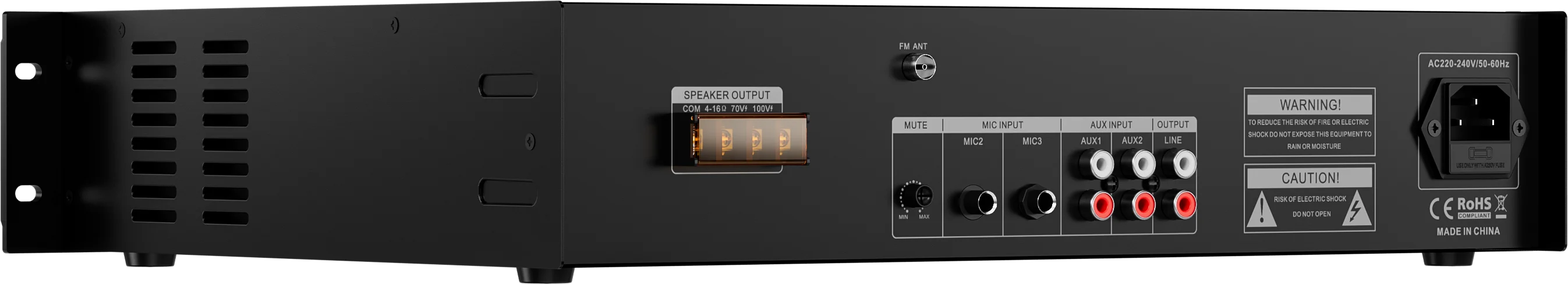 RH-AUDIO Built in U disk MP3 Player FM Receiver BGM Amplifier with Mute Function for Sale