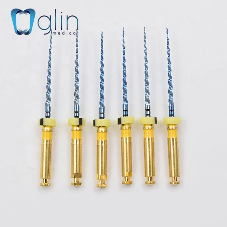 Гибкие стоматологические поворотные файлы с синей активацией тепла 21/25 мм F1 использование