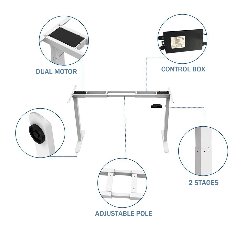 Height Adjustable Automatic Up Down Desk Electric Sit Stand Desk Manufacturer