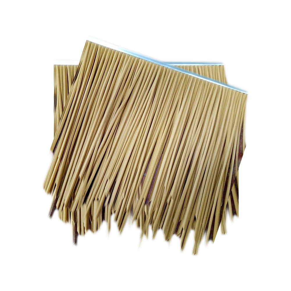 Бесплатный образец завод сделал водонепроницаемый синтетический соломенный пляж зонтик плитка крыши Топ Палатка