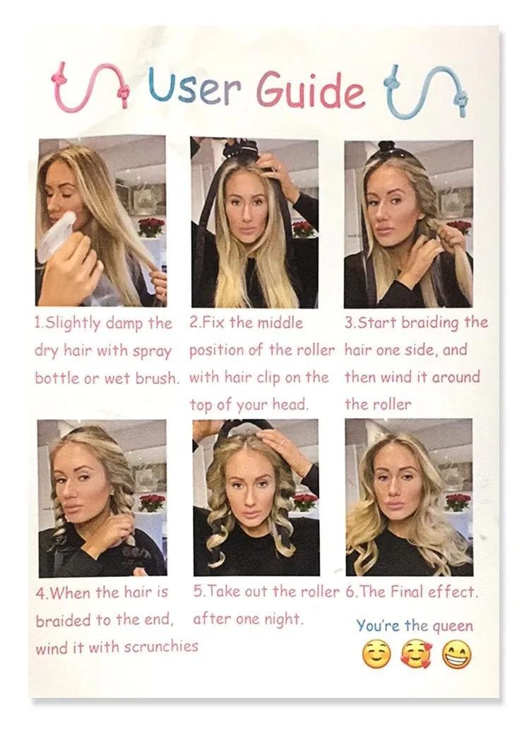 
soft hair roller curling ribbon tools 22mm no heat hair curler rollers flexible pure silk heatless curl 