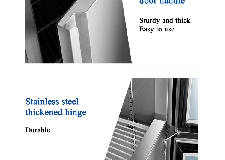 Гостиничный высокопрочный Профессиональный кухонный холодильник для хранения продуктов морозильники коммерческое ресторанное