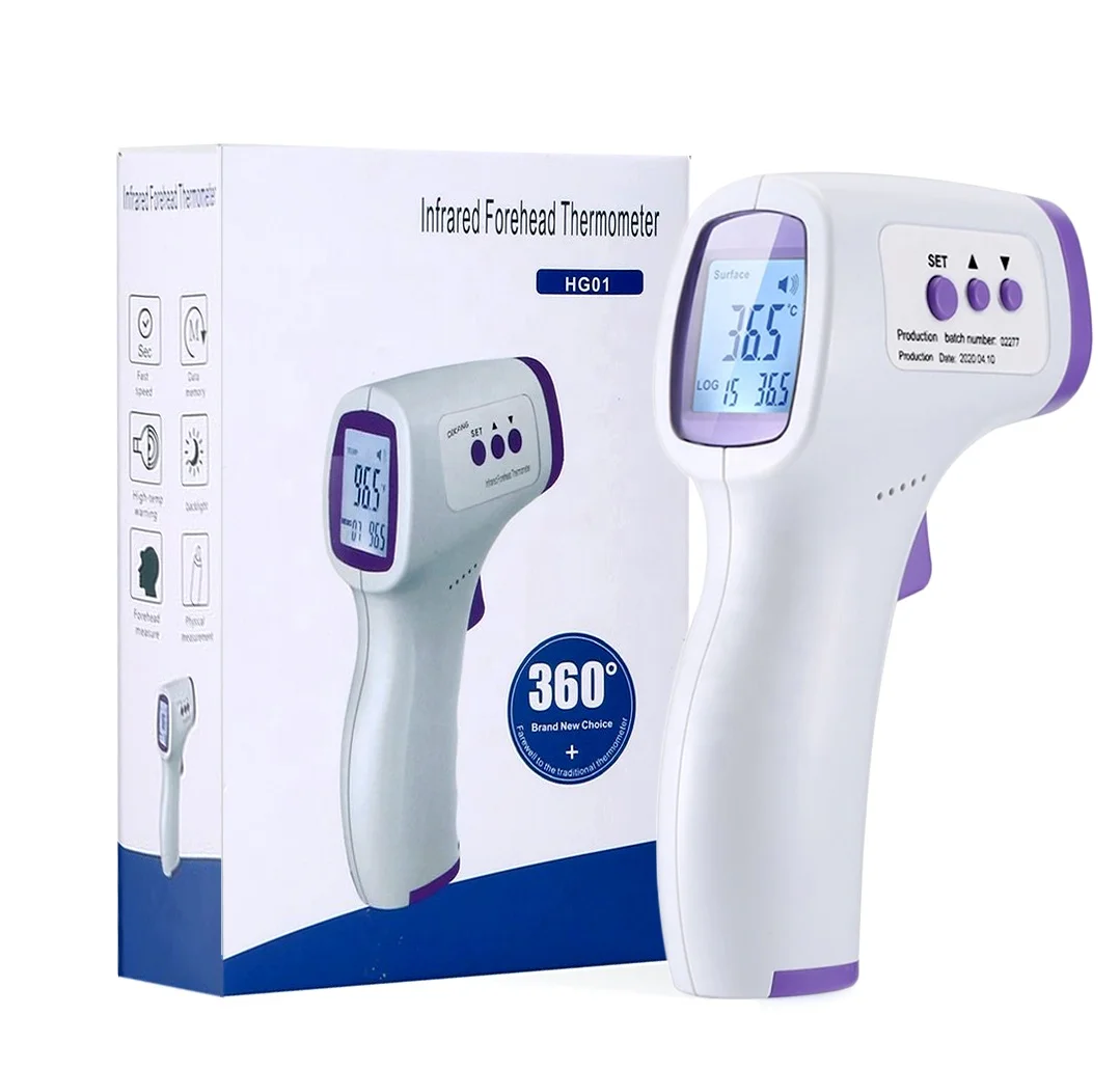 
Honggao high-quality medical Mini Digital LCD display non-contact infrared Thermometer body temperature measuring gun 