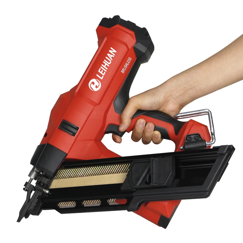 LEIHUAN  DCFN3490 pure electric lithium battery steel nail gun is suitable for wooden boards