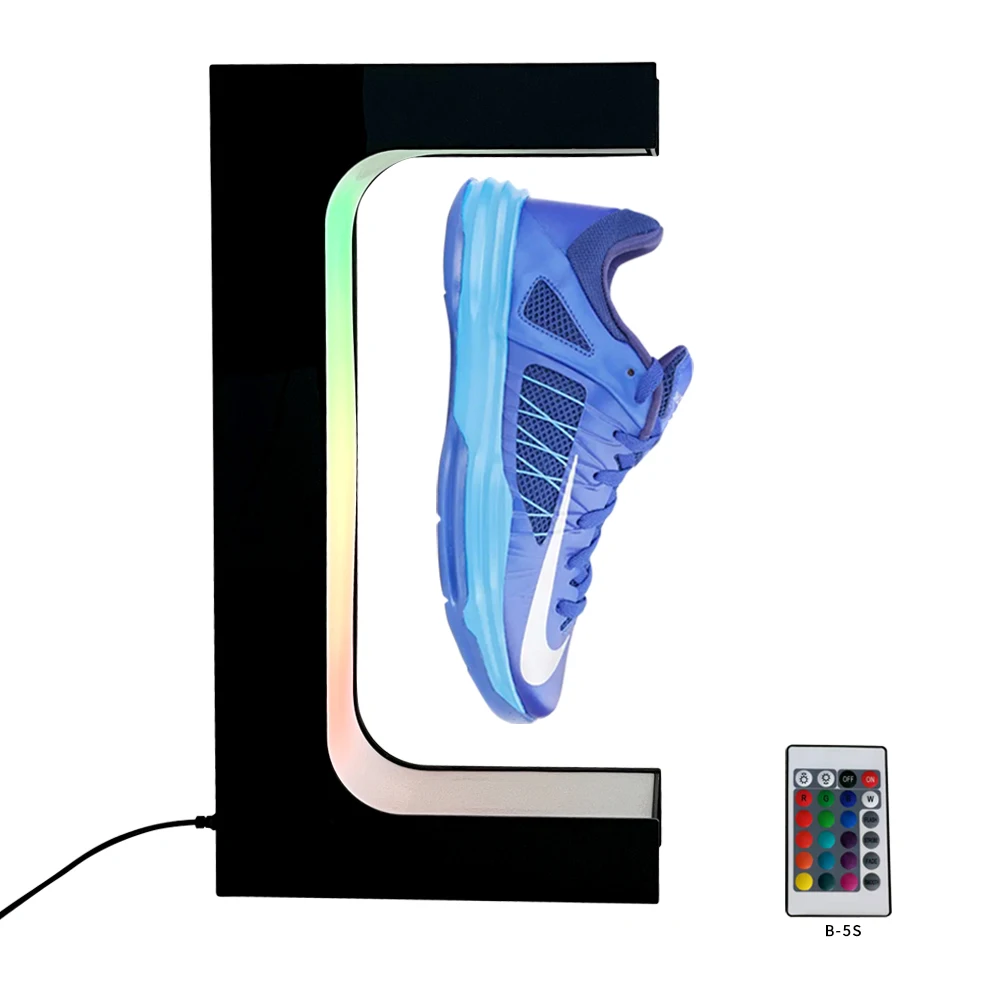 Magical New Invention Magnetic Levitation Floating Helmet Shoe Display for Rack Stand with Rotating