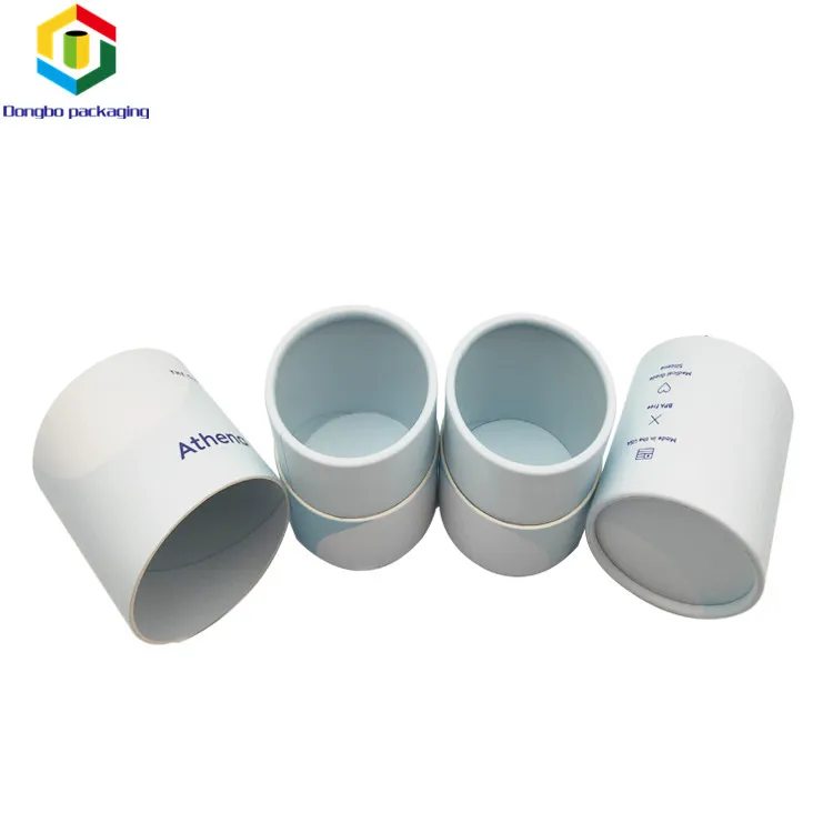 Поставщик под заказ, верхняя и нижняя Круглая Бумажная Коробка с железным покрытием, печатная бумажная трубка CMYK для упаковки пищевых продуктов