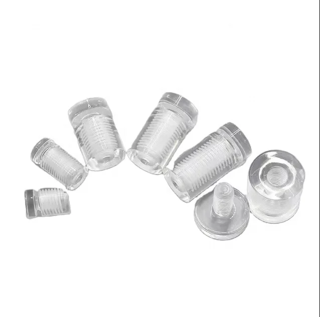 Wall Mounted Clear Acrylic Sign Holder Standoffs Screw Bespoke 19 x 25mm Acrylic Advertising Nails for Hanging Picture Frame