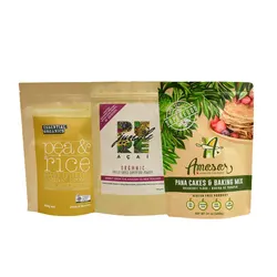 Eco Friendly Durable Zipper Snack Paper Popsicle Tea Bags Kraft Resealable Biodegradable Packaging for Food