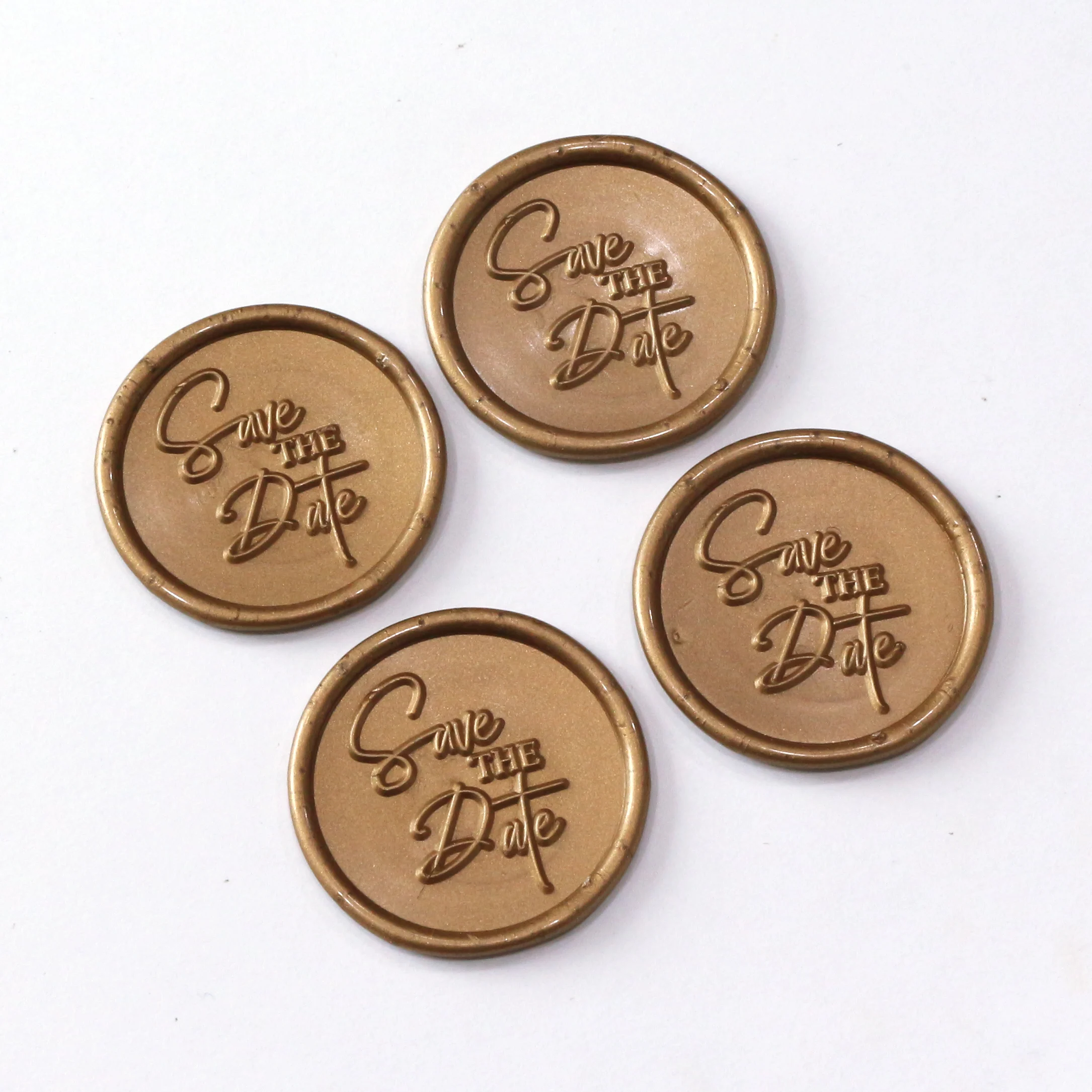 Factory Supply Custom White And Copper Gold Color Wax Seal With Logo