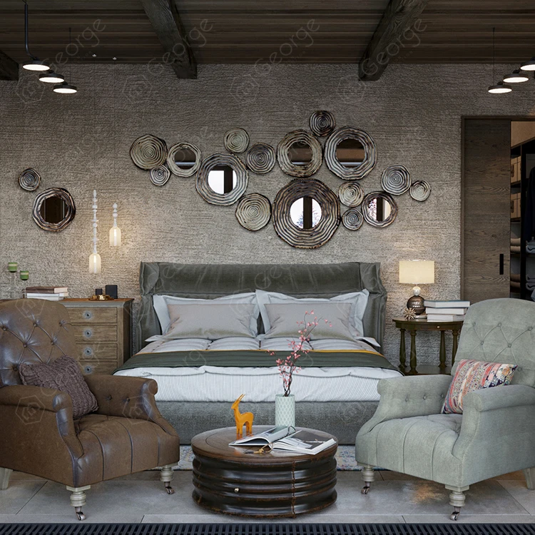  Скандинавском стиле ПВХ HDF кухня дизайн шкафа двойной шарнир двери AK-197