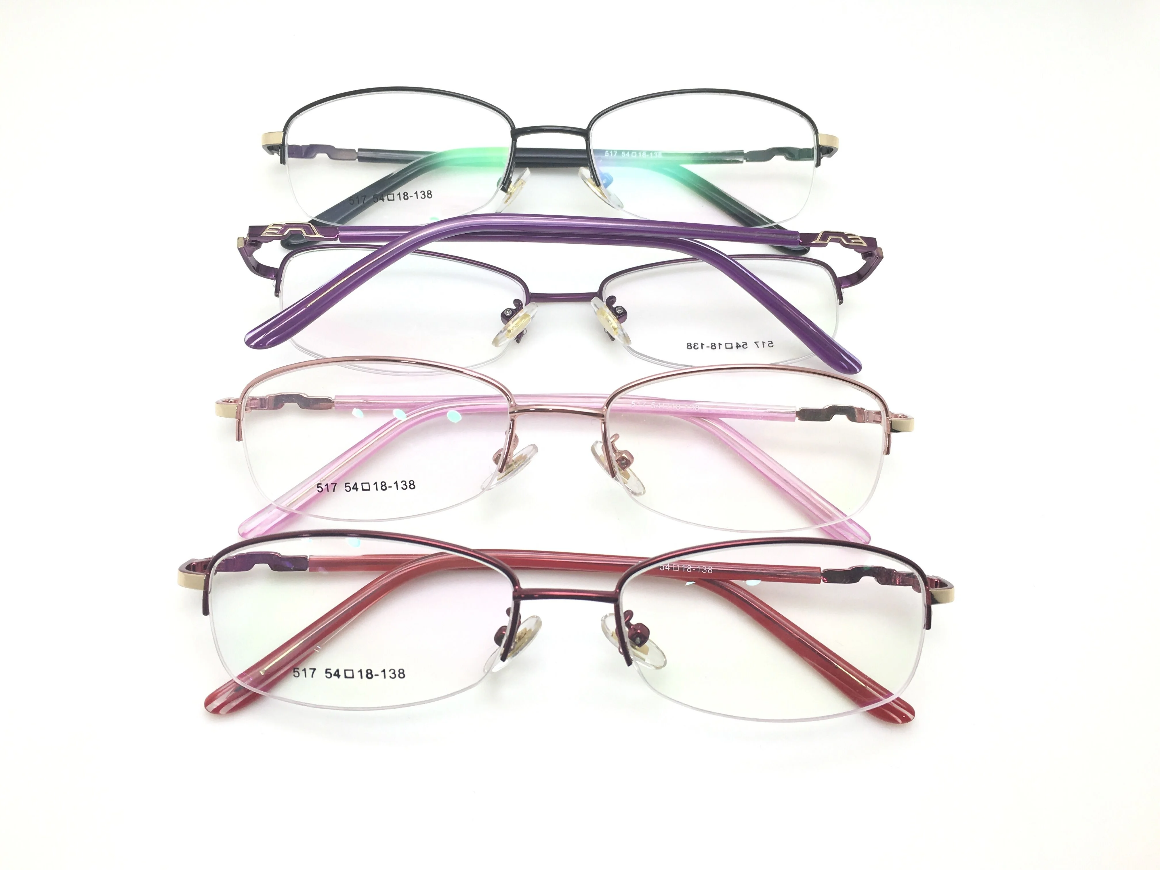 fashion women optical frames Stainless Steel eyeglasses spectacle glasses for ladies