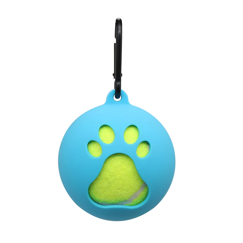 novelties 2024 Hands-Free Silicone Pet Ball Cover Holder with Dog Leash Attachment Fit for Standard Tennis Balls Pet Supplies