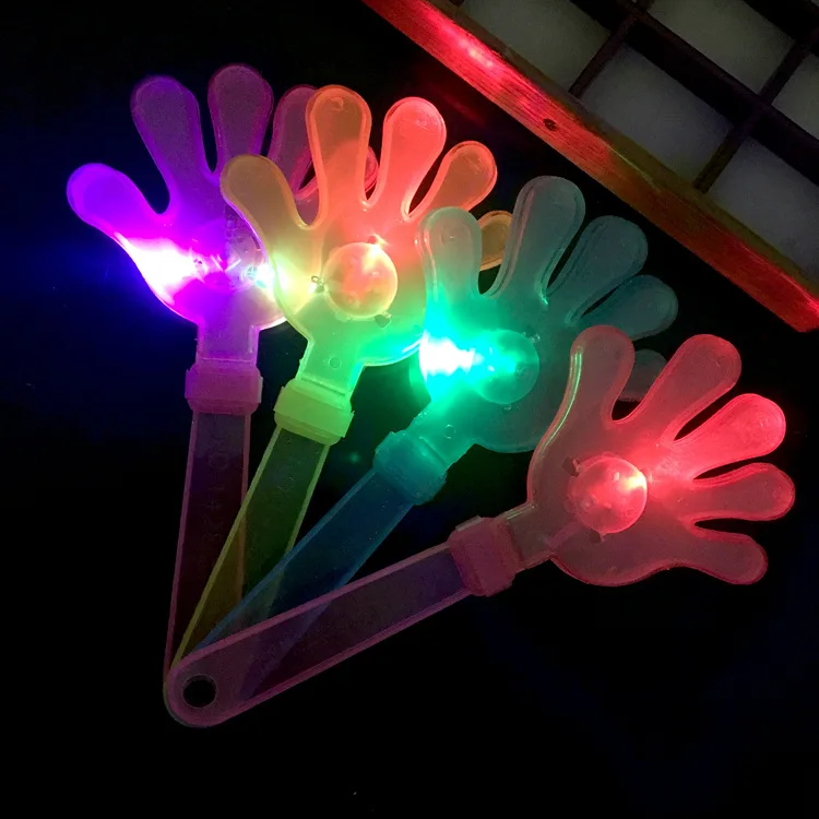 28cm Large Plastic Clapping Hand Trumpet Glowing Clapping Concert Cheering Hand Cheer Props