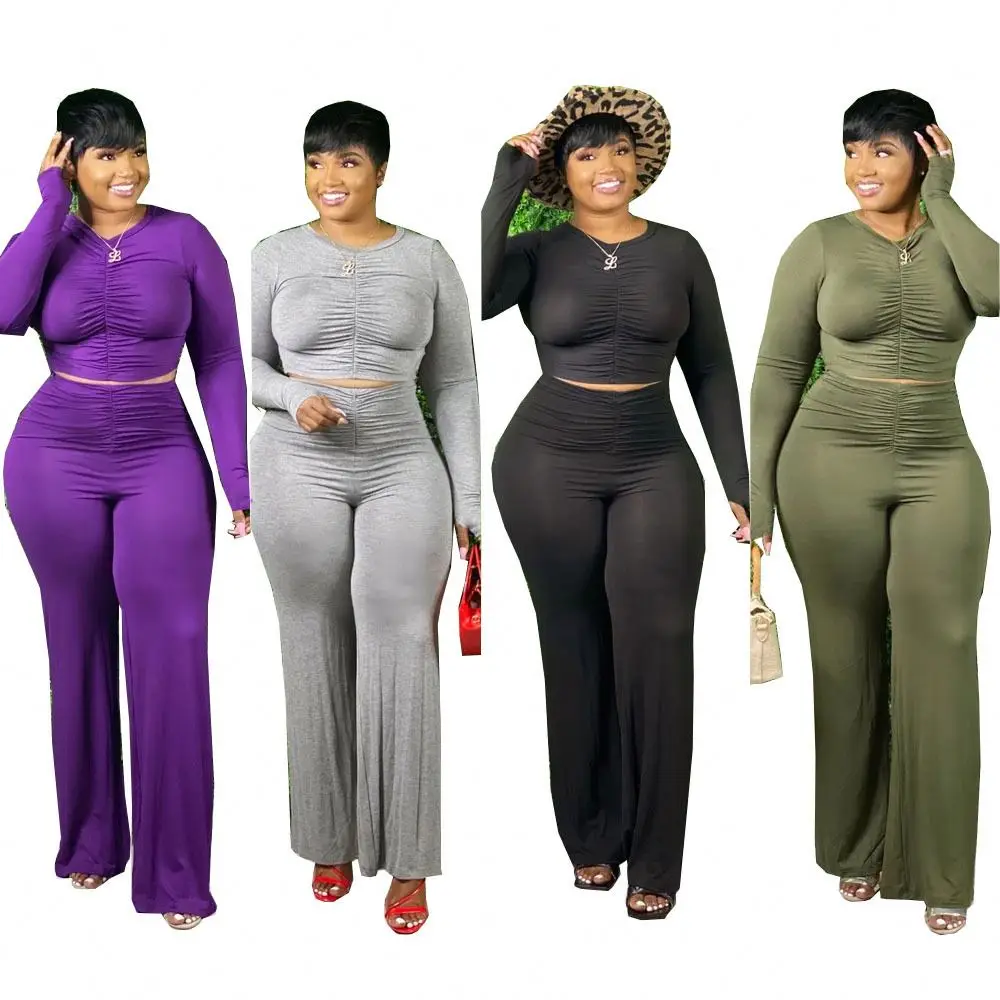 Women   Size   othing  asua  Sta ked Top And Pants Fashion   Size Women 2 Pie e Outfit