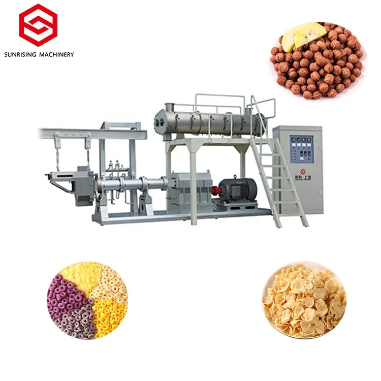 Automatic Industrial Breakfast Cereal Corn Flakes Making Machinery equipment