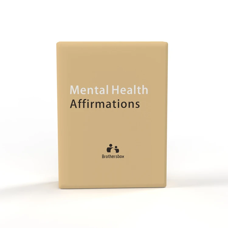Custom Printing Affirmation Cards Deck Motivational Quote Card Mental Health Affirmation Cards Custom Printing With Stand Holder