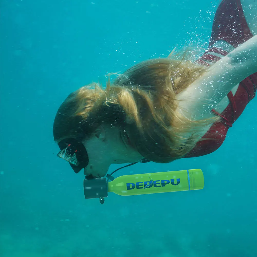 DEDEPU diving scuba air tank swimming 5-15 minutes easy breath surfing diving equipment diving breathe underwater set