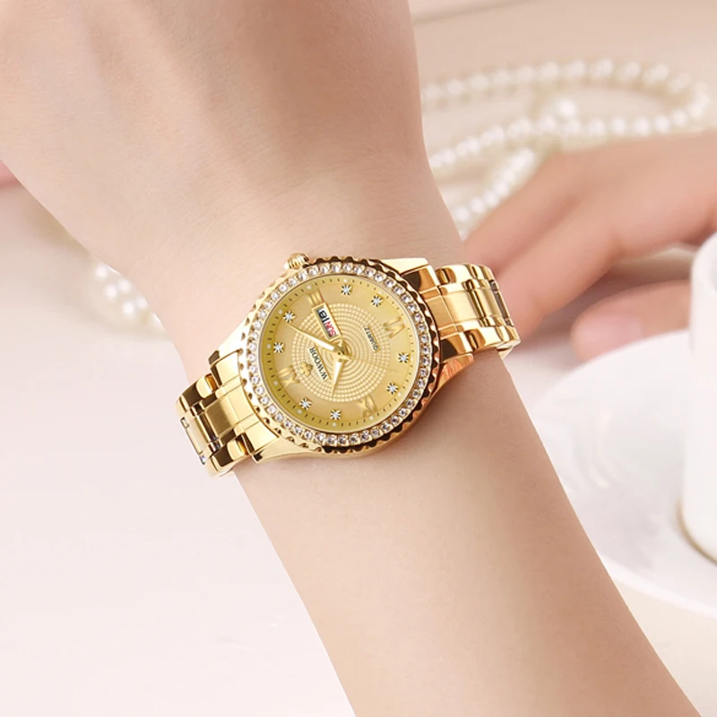 New Arrival WWOOR Private Label Ladies Diamond Watches Popular Business Dress Womens High Quality Stainless Steel Logo Watches