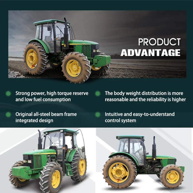 Best seller Strong power 6B-1204 used tractors at cheap price