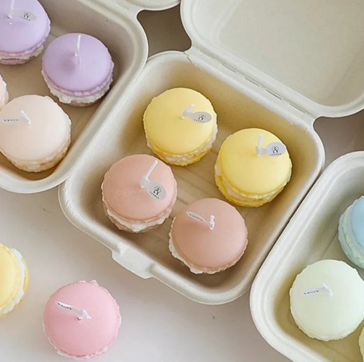 wholesale cute macaron scented candle aroma candle high quality gift for indoor macaron scented candle