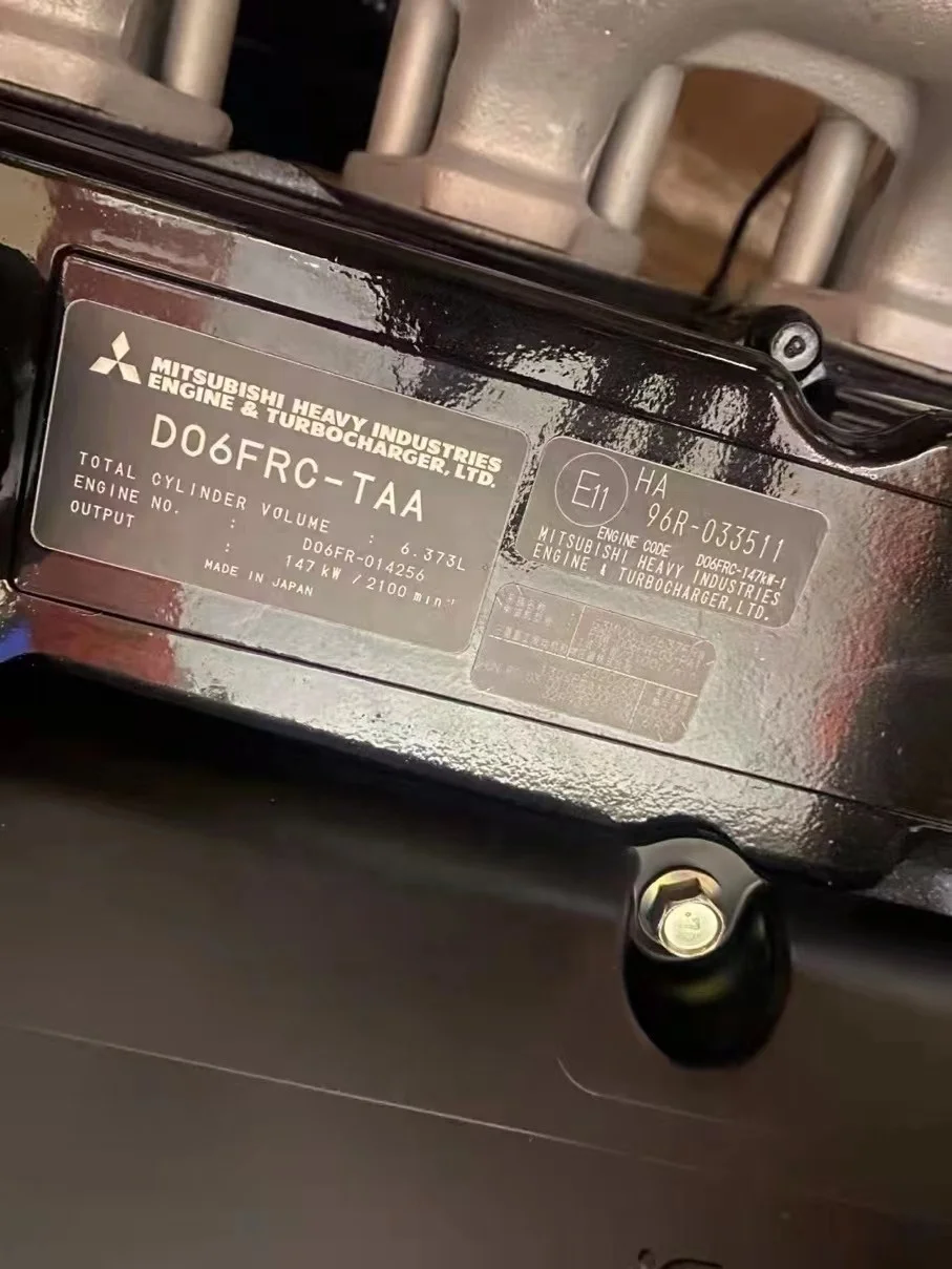 D06FRC-TAA engine assembly excavator engine suitable for Mitsubishi high power