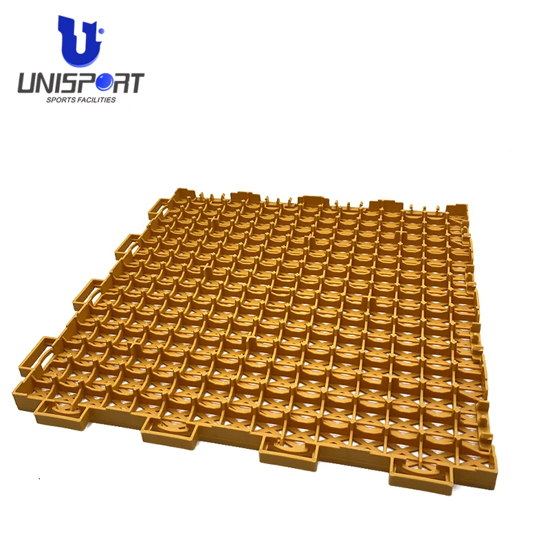 Пластиковая сцепляющаяся напольная плитка UNISPORT 250*250*120 мм напольное покрытие для спорта на открытом