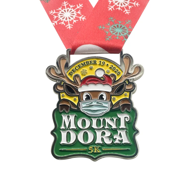 Limited Metal Medal Winter December Christmas Deer Custom Key Medals
