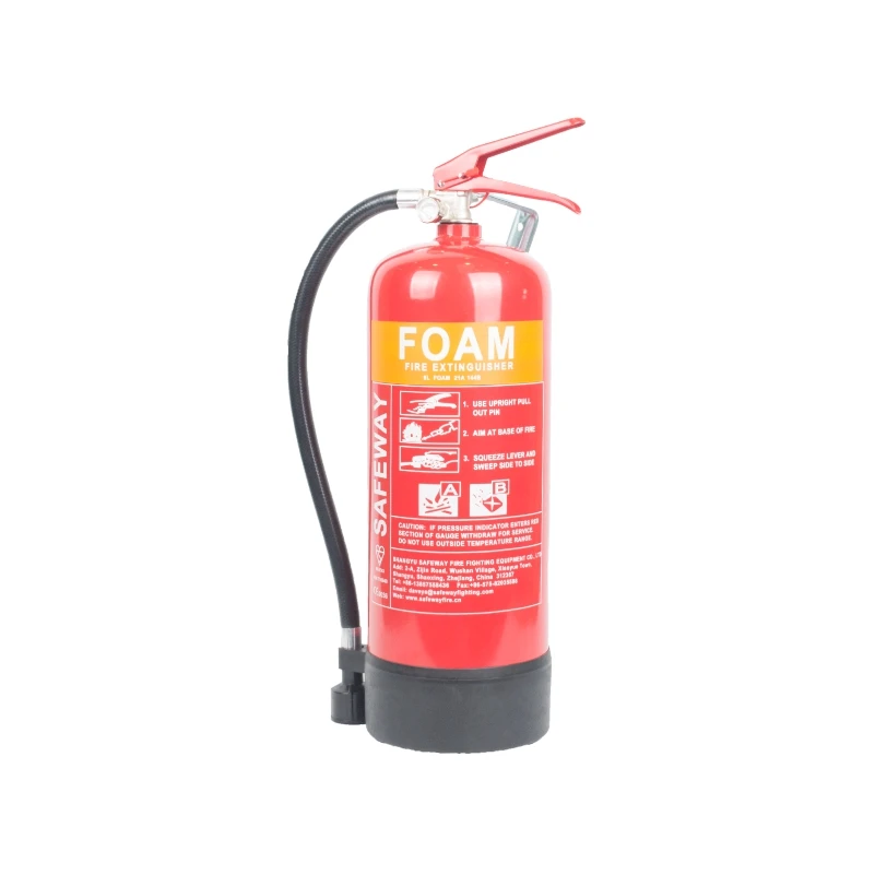 Safewayfire BS EN3 approved 6L 9L AFFF 3% Foam fire extinguisher with bracket