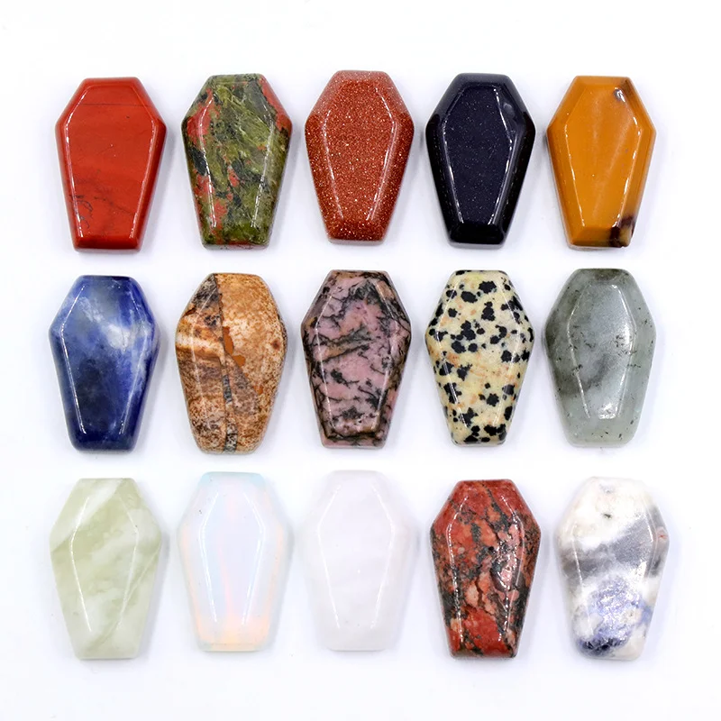 Wholesale Natural Reiki Healing Clear Quartz Crystal Coffin Plate for Meditation Creative Crystal Crafts