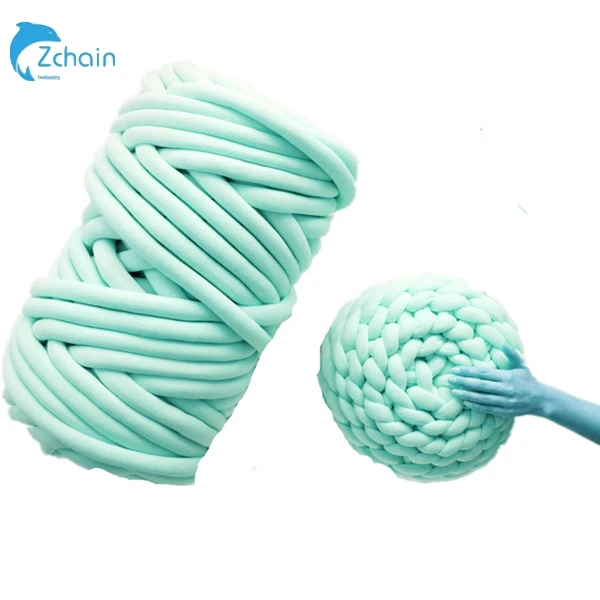 Fast Shipping Chunky Cotton tube yarn hand Knitting super giant seamless polyester filling yarn