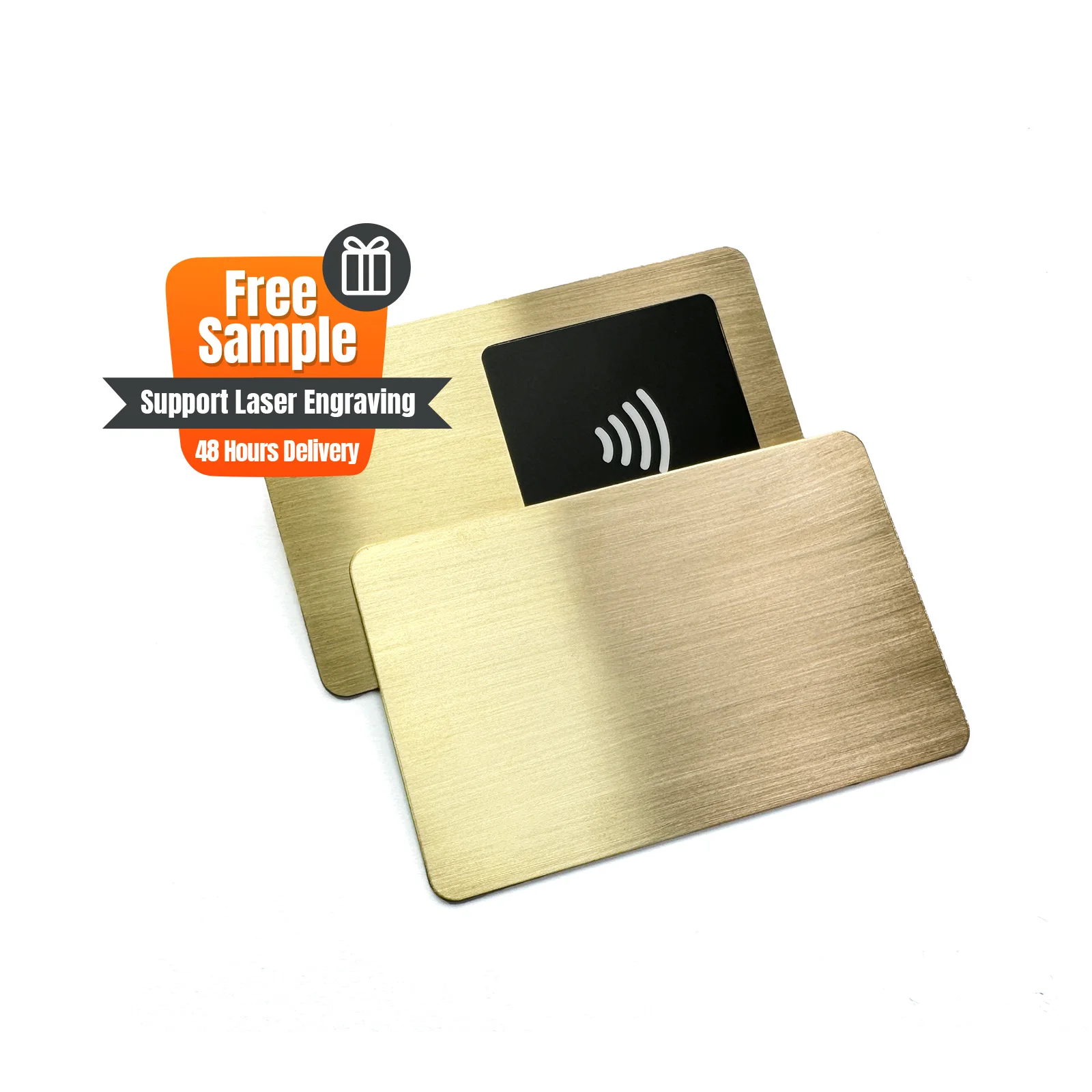 Hot Sell Customized Printing Colored Edge NFC Business Card Smart Chip Metal Nfc Rfid Cards