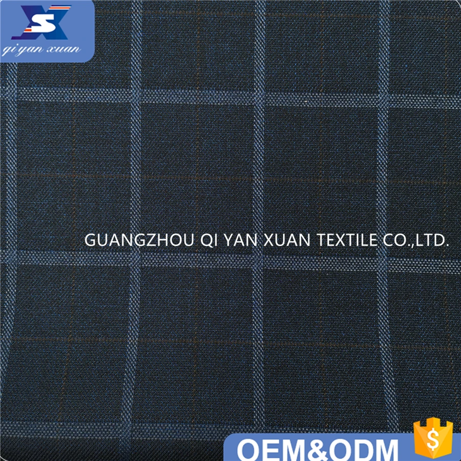 Новый полиэстер вискоза спандекс смешанный материал клетчатый дизайн подходит для мужского костюма Блейзер брюки одежда тканая ткань