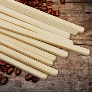 100pcs Disposable Bamboo Stirring Flat Individual Paper Wrapped Bamboo Stir Stick Espresso Coffee Stirrer