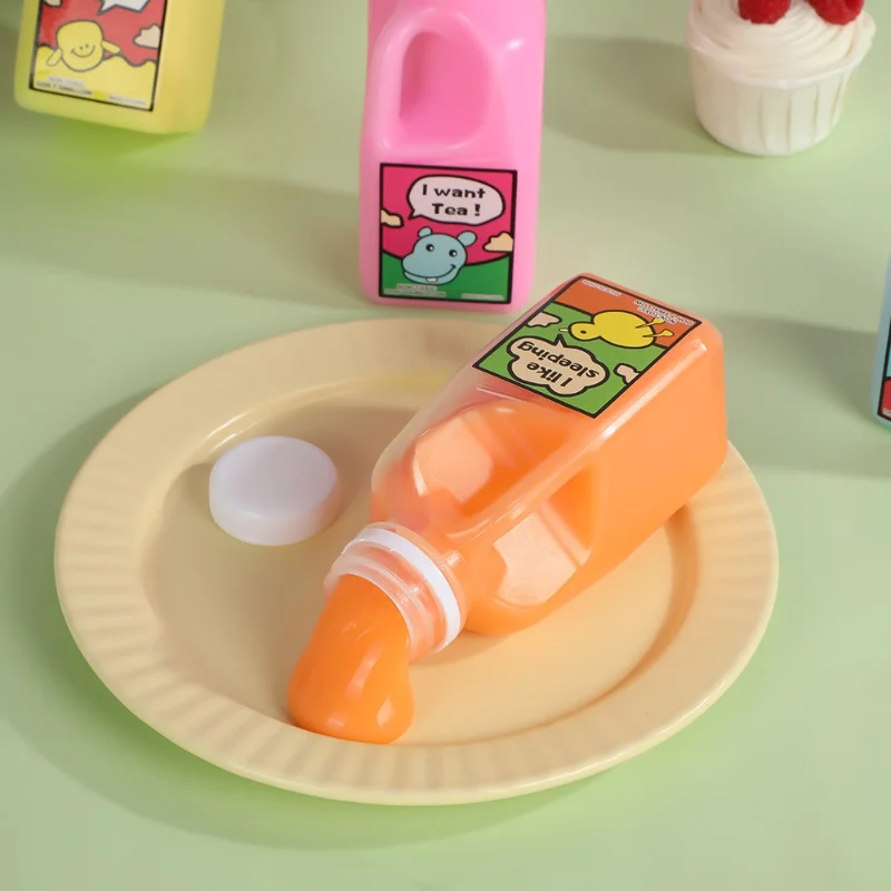 Creative Big Milk Bottle crystal slime Color Clay Hug Bottle Slime Stress Relief Toys Stretch Crystal Clay Non toxic Cloud Slime