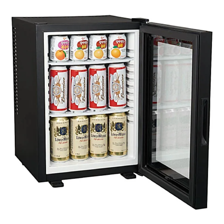 40 Liter  Factory Price Refrigerator Competitive No Noise  Hotel Mini freezer Glass Door