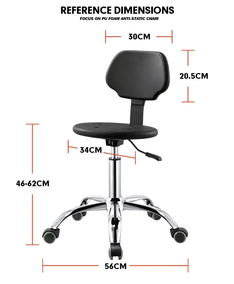 Hospital furniture high quality pu foam swivel doctor chair clinic chair for sale