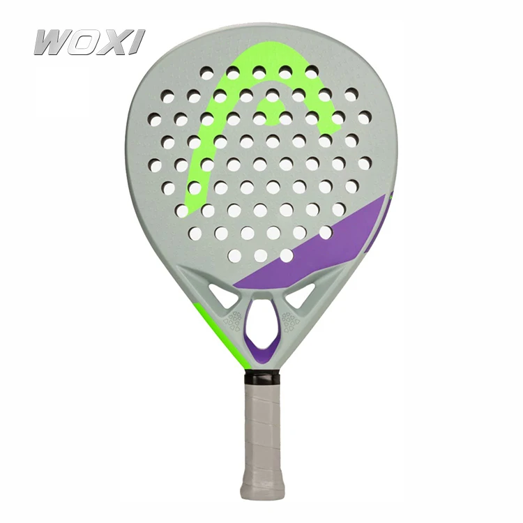 Professional customized 100% carbon fiber padel racket EVA core beach tennis paddle